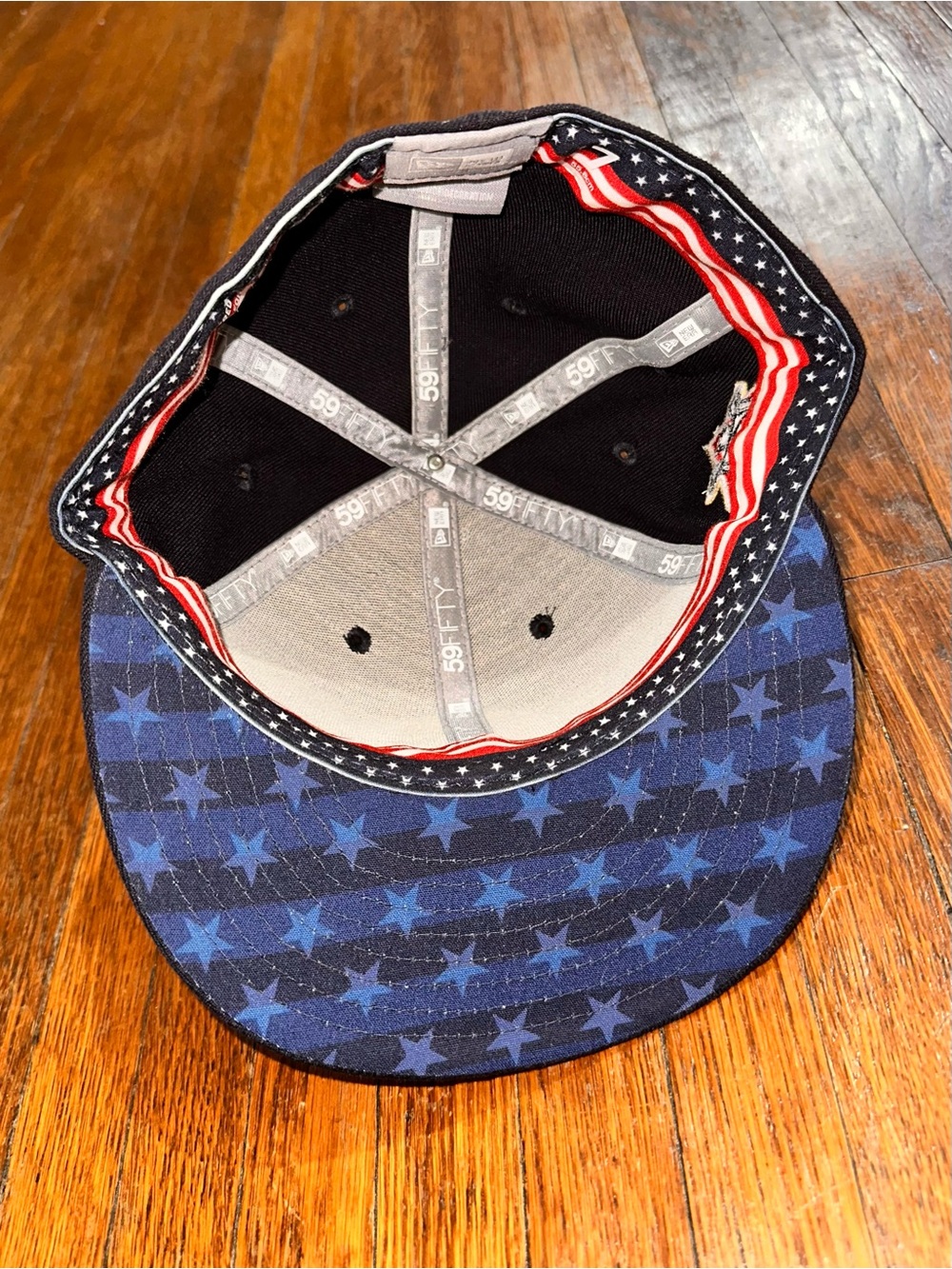 Men's San Francisco Giants New Era Navy 2018 Stars & Stripes 4th of July Hat - Picture 4 of 6